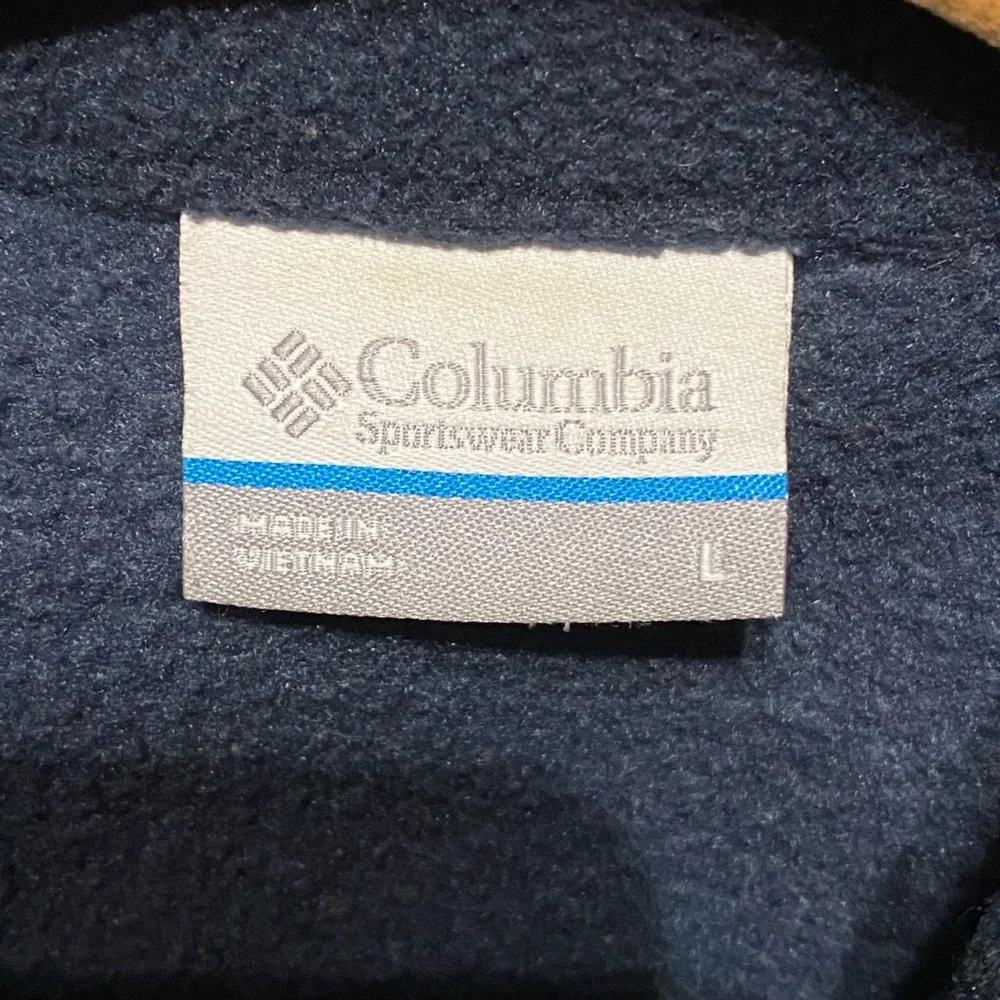 Women’s Columbia Navy Blue Fleece Vest - Picture 4 of 6